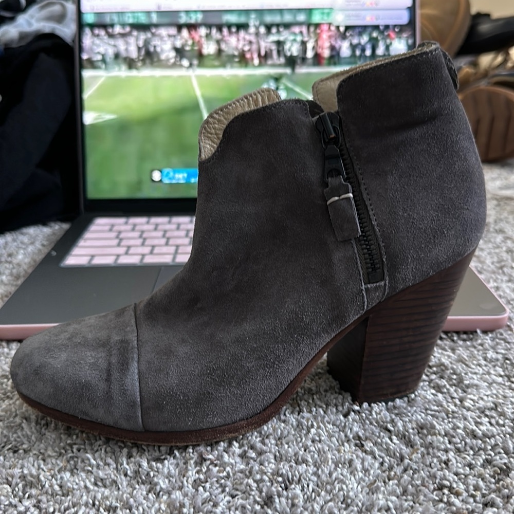 Rag and Bone Grey Suede Boots Size 38